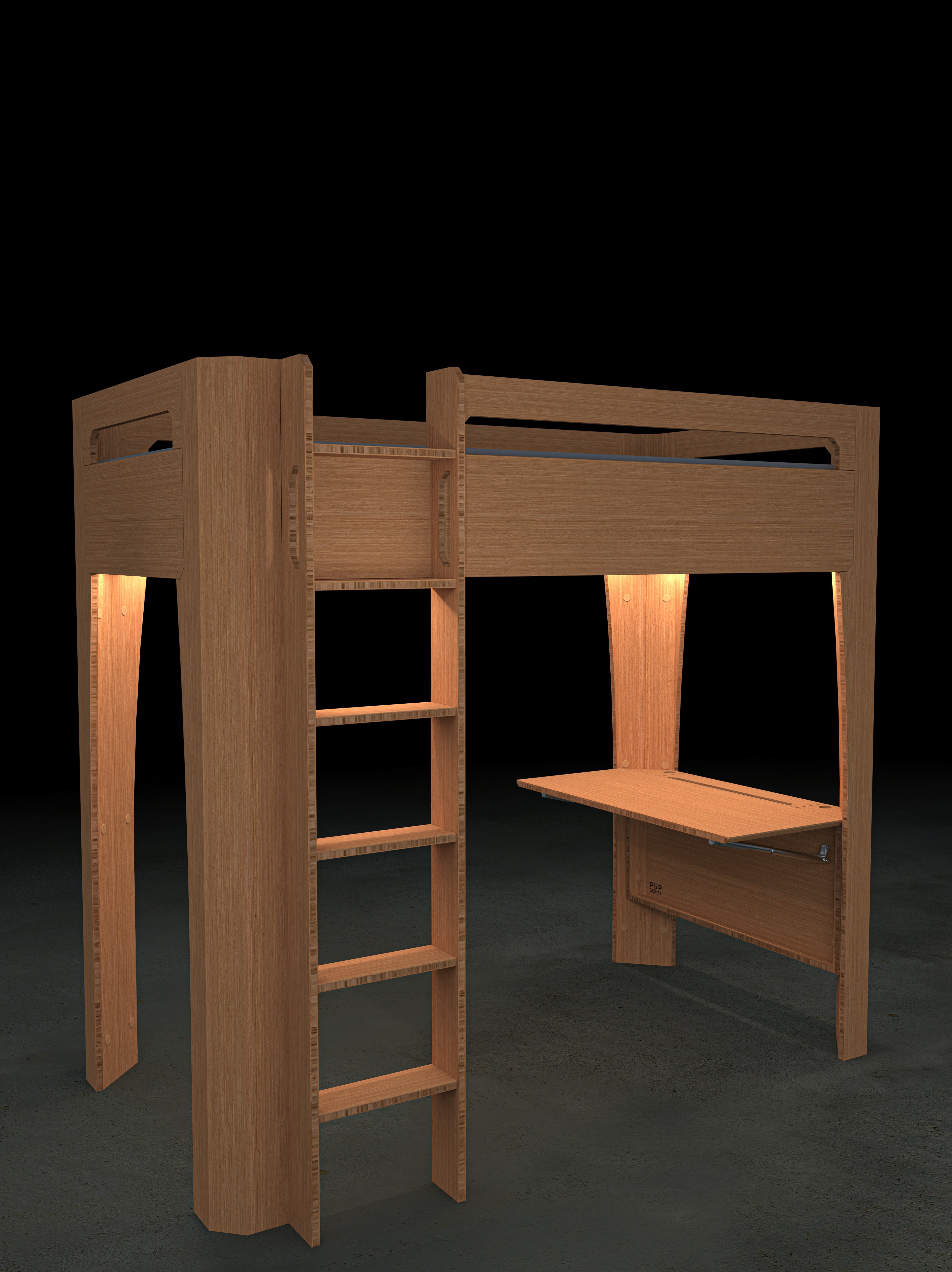 Pup Series | Children's Loft Bed | Scholar